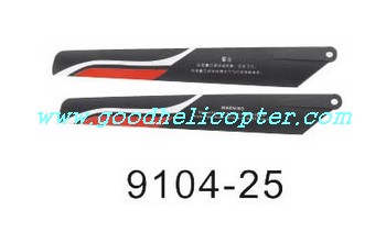 Shuangma-9104 helicopter parts main blades (red-black color) - Click Image to Close